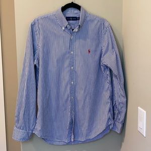 Ralph Lauren Size M Blue/White Striped Medium